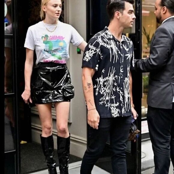 I.AM.GIA‎ Edam Skirt Vegan Leather Belted Zipped Storage Pocket Edgy Small Black - Picture 4 of 12